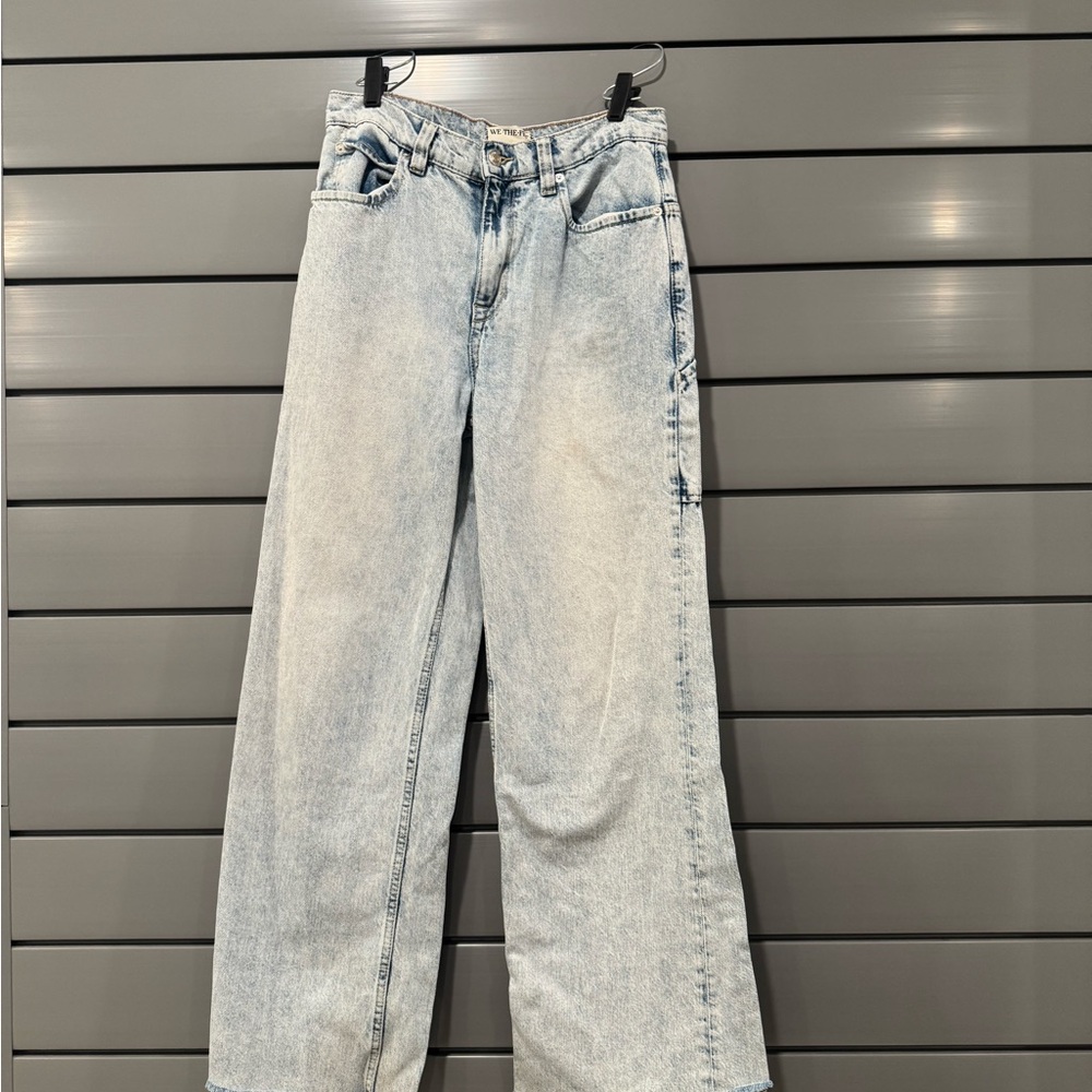 We The Free Blue Straight Leg Jeans